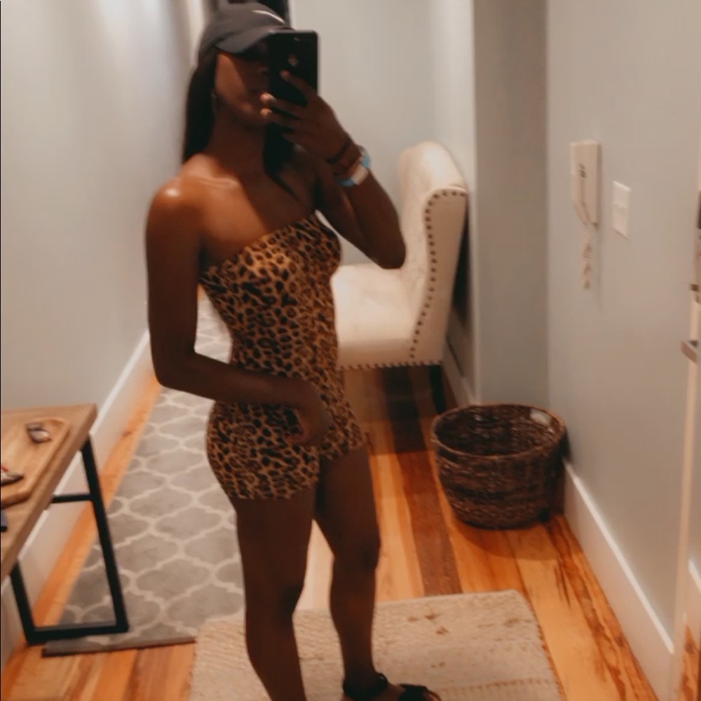 Cheetah Print Romper